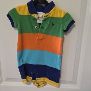 Colorful Striped Kids Polo Shirt